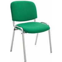 paalofficefurniture Paal Office Furniture - Besucherstuhl Ken Chrom Stoff-grün