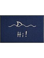 wash+dry Design Türmatte 'Hi!' von LxB 750x500 mm Design Fußmatten doormat - 