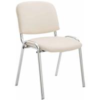paalofficefurniture Paal Office Furniture - Besucherstuhl Ken Chrom Kunstleder-creme