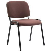 clp Besucherstuhl Ken V2 Stoff-braun - 