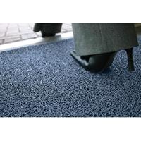 Vuilvangmat, zeer brandvertragend, l x b = 1200 x 900 mm, blauw