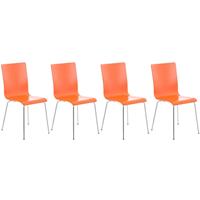 clp 4er Set Besucherstuhl Pepe-orange