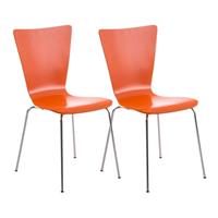 clp 2er Set Besucherstuhl Aaron-orange