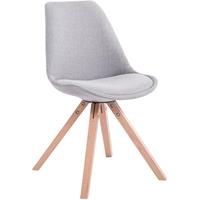 laricodesignmöbel Larico Design Möbel - Besucherstuhl Toulouse Stoff Square -grau-Natura