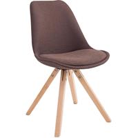 laricodesignmöbel Besucherstuhl Toulouse Stoff Square -braun-Natura - LARICO DESIGN MÖBEL