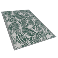 Beliani Outdoor vloerkleed donkergroen 120 x 180 cm KOTA