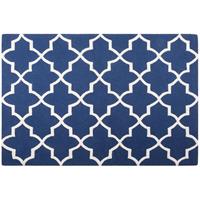 Beliani Vloerkleed blauw 140 x 200 cm SILVAN