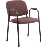 paalofficefurniture Paal Office Furniture - Besucherstuhl Ken PRO Stoff-braun
