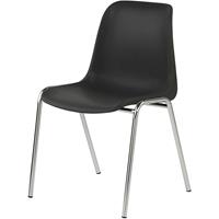 Kunststof kuipstoel EUROPA, zonder bekleding, kuipzitting antraciet, VE = 2 st.