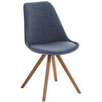 laricodesignmöbel Larico Design Möbel - Besucherstuhl Pegleg Stoff Square natura-blau