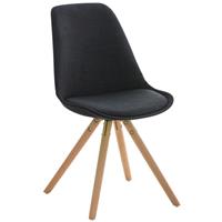 laricodesignmöbel Larico Design Möbel - Besucherstuhl Pegleg Stoff natura-schwarz