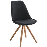 laricodesignmöbel Larico Design Möbel - Besucherstuhl Pegleg Stoff Square natura-schwarz