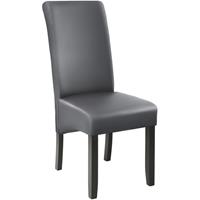 Tectake - Eetkamerstoel Met Ergonomische Zitvorm Grijs - 403589