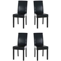 clp 4er Set Esszimmerstuhl Ina schwarz-braun