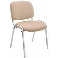 paalofficefurniture Paal Office Furniture - Besucherstuhl Ken Chrom Stoff-creme