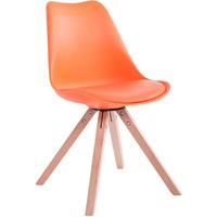 clp Besucherstuhl Toulouse Kunstleder Square-orange-Natura - 