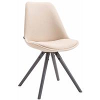 CLP Eetkamerstoel Toulouse Grijs Rond Frame Stof