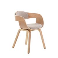Besucherstuhl Kingston Stoff natura/creme
