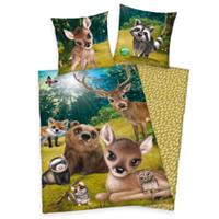 HERDING Beddengoed Animal Club Bosdieren 135x200cm