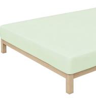 Schlafgut Hoeslaken Pure in mt 90x200, 140x200 of 180x200 cm, bio-katoen met elastaan Laken voor matrassen tot 30 cm hoogte, in 90x200, 140x200 of 180x200 cm (1 stuk)