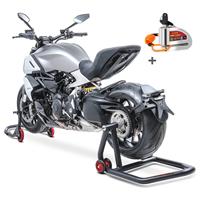 Einarm Montageständer Set für Ducati Streetfighter V4 / S 2020 mit Alarm Bremsscheibenschloss  SM20