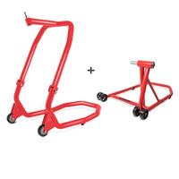 ConStands Set Einarm Montageständer + Lenkkopfständer für Ducati 848 08-10  V4 rot