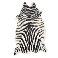 Beliani Vloerkleed zebraprint NAMBUNG