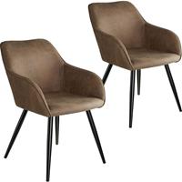 tectake 2x Stoel Marilyn stof