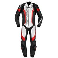 Spidi Laser Pro Perforated Wit Zwart Rood 1 Piece Racing