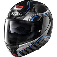 X-1005 Carbon Klapphelm blau 