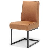 Bo Lundgren Eetkamerstoel Andries | Lederlook Soft Cognac