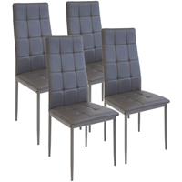 ALBATROS Esszimmerstühle RIMINI,4-er SET, Grau - 