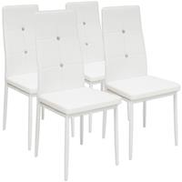 ALBATROS Esszimmerstühle DIAMOND,4-er SET, Weiss - 