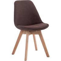 CLP Besucherstuhl Borneo V2 Stoff-braun-Natura - 