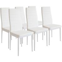 ALBATROS Esszimmerstühle MILANO,6-er SET, Weiss - 