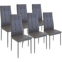 ALBATROS Esszimmerstühle RIMINI,6-er SET, Grau - 