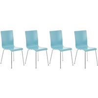 CLP 4er Set Besucherstuhl Pepe-hellblau - 
