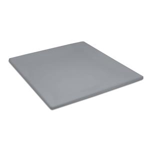 Damai Topper Hoeslaken Biologisch Katoen Satijn - light grey