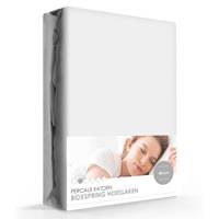 Voordeeldrogisterij Premium Hoeslaken Percale Extra Hoog - 90 x 220 Lichtgrijs