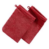 Erwin Müller Waschhandschuh  2er-Pack Heidelberg rot