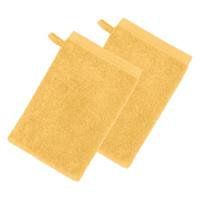 Erwin Müller Waschhandschuh  2er-Pack Frottier Heidenheim gelb
