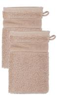 Erwin Müller Waschhandschuh  2er-Pack Frottier Karlsruhe beige