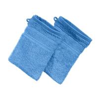 Erwin Müller Waschhandschuh  2er-Pack Frottier Karlsruhe blau