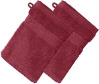 Erwin Müller Waschhandschuh  2er-Pack Frottier Friedrichshafen bordeaux