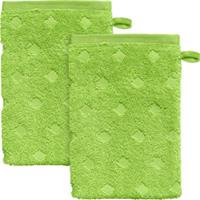 Erwin Müller Waschhandschuh  2er-Pack Frottier Baden-Baden grün
