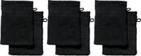 REDBEST Waschhandschuh  6er-Pack Chicago schwarz
