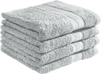 REDBEST Duschtuch  4er-Pack Chicago silber