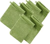 Erwin Müller Waschhandschuh  6er-Pack Frottier Heidelberg hellgrün