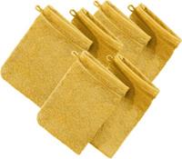 Erwin Müller Waschhandschuh  6er-Pack Frottier Heidelberg gelb