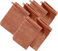 Erwin Müller Waschhandschuh  6er-Pack Frottier Heidelberg terrakotta